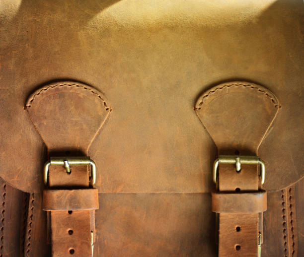 istock vintage style natural leather backpack detail 995529986
