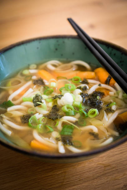 istock Vegetable udon noodles miso soup 995539128