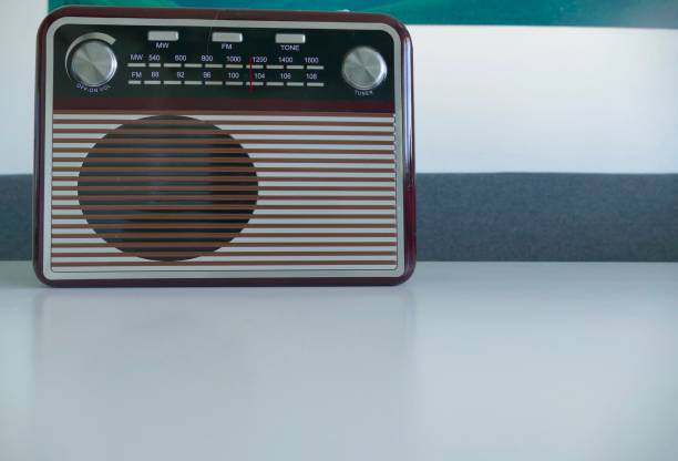 istock Vintage radio on the shelf 995543850