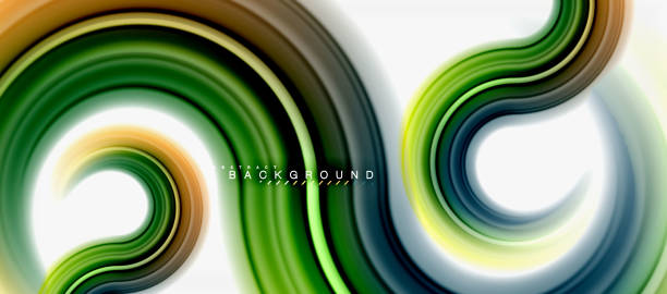 istock Rainbow fluid color line abstract background - swirl and circles, twisted liquid colours design, colorful marble or plastic wavy texture backdrop, multicolored template for business or technology presentation or web brochure cover layout, wallpaper 995548374