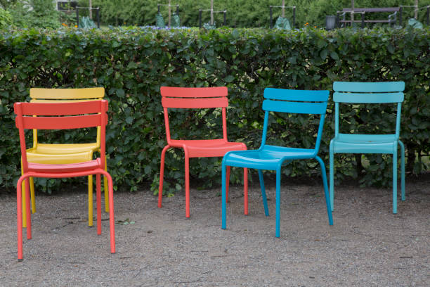istock Color Chairs, Royal Library Garden, Copenhagen 995556062