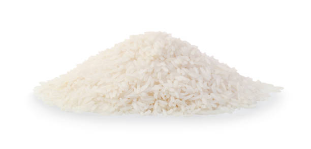 istock Pile of rice isolated on white 995562574