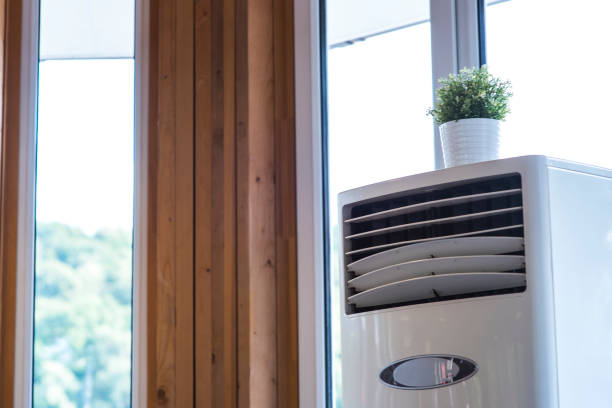 istock cool air conditioner system on white summer cafe 995571324