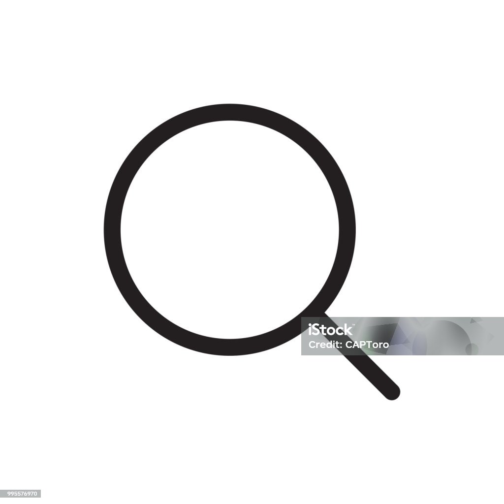 Icon search. Logo, design, universal, business, social media. Icon search. Logo, design, universal, business, social media. Pixel perfect. Vector Eps10. Loupe stock vector