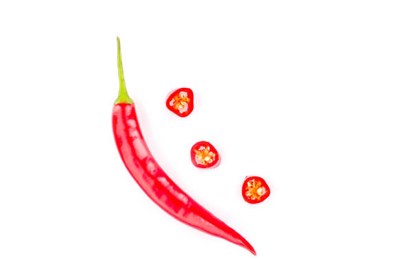 istock Red Chili peppers isolated on a white background. 995583190