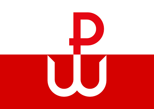 Kotwica, the symbol and emblem of Polish Underground State and Warsaw Uprising during World War II. The Uprising started on August 1st, 1944.