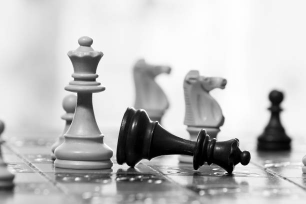 istock Chess photographed on a chessboard 995613788