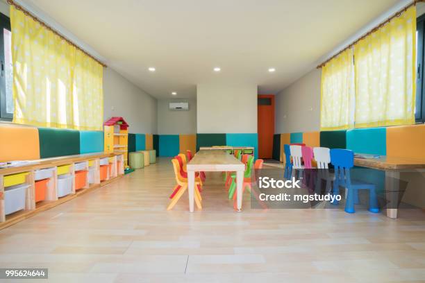 Room With Toys In A Kindergarten Stock Photo - Download Image Now - Preschool, Classroom, Child Care