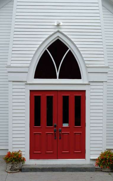 istock Red Church Door 995632152