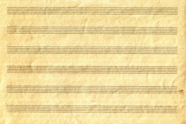 istock Grunge Old Blank Music Sheet Paper 995632440