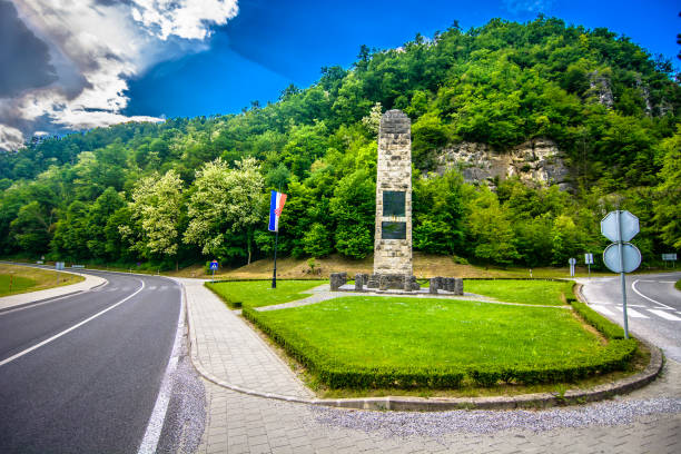 Scenic view at picturesque park in Zagorje region - Zelenjak, Northern Croatia travel places.