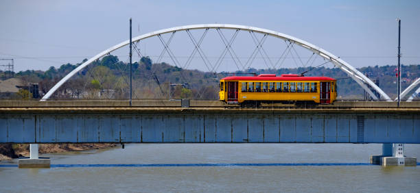 istock Trolley on a Bridge in Little Rock 995641892