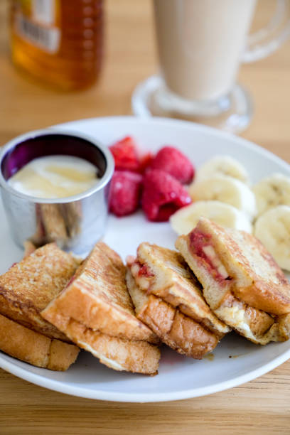 istock French toast sandwich with PB&J and raspberry for breakfast 995642192