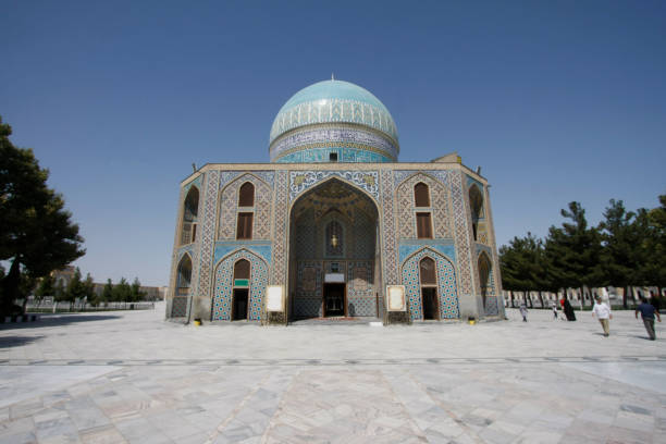 istock Tiled facade of Gombade Sabz Mausoleum in Mashad 995651896