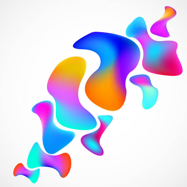 istock Abstract background of colorful amorphous shapes 995688626