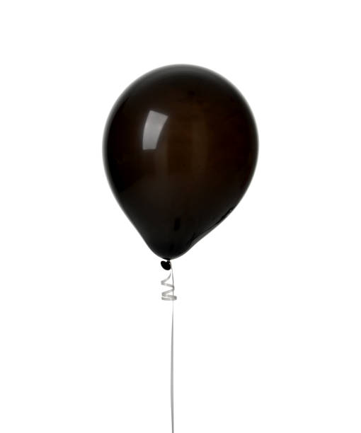 istock Single big black latex balloon for birthday 995691736