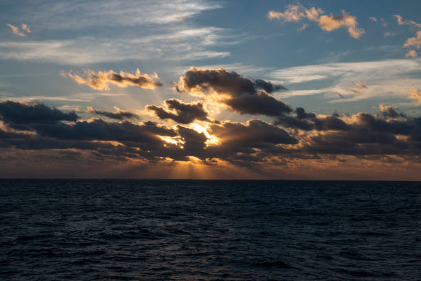istock Wonderful sunset on the high seas, wonderful nature 995696546