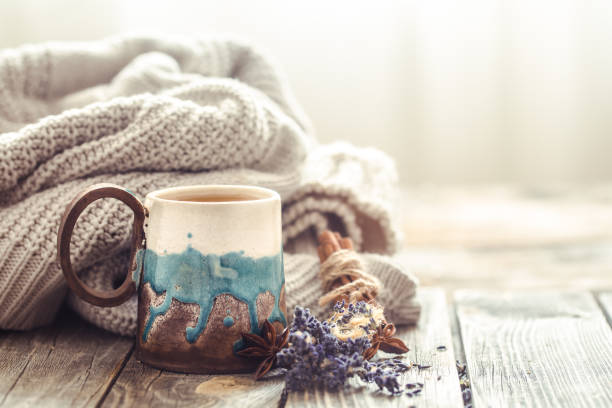 cup of tea with a sweater