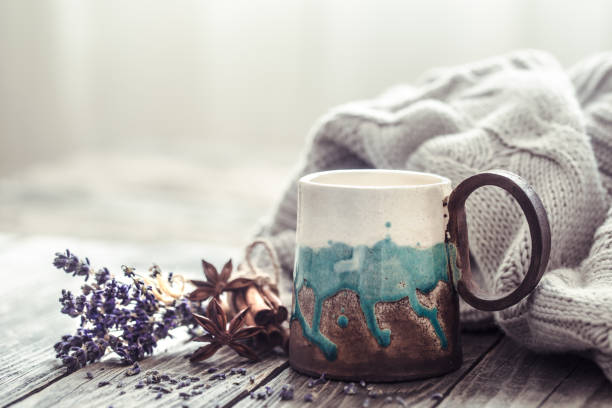 cup of tea with a sweater