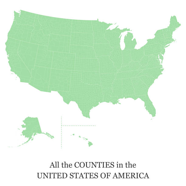 karte der grafschaften in den usa - california map counties county stock-grafiken, -clipart, -cartoons und -symbole