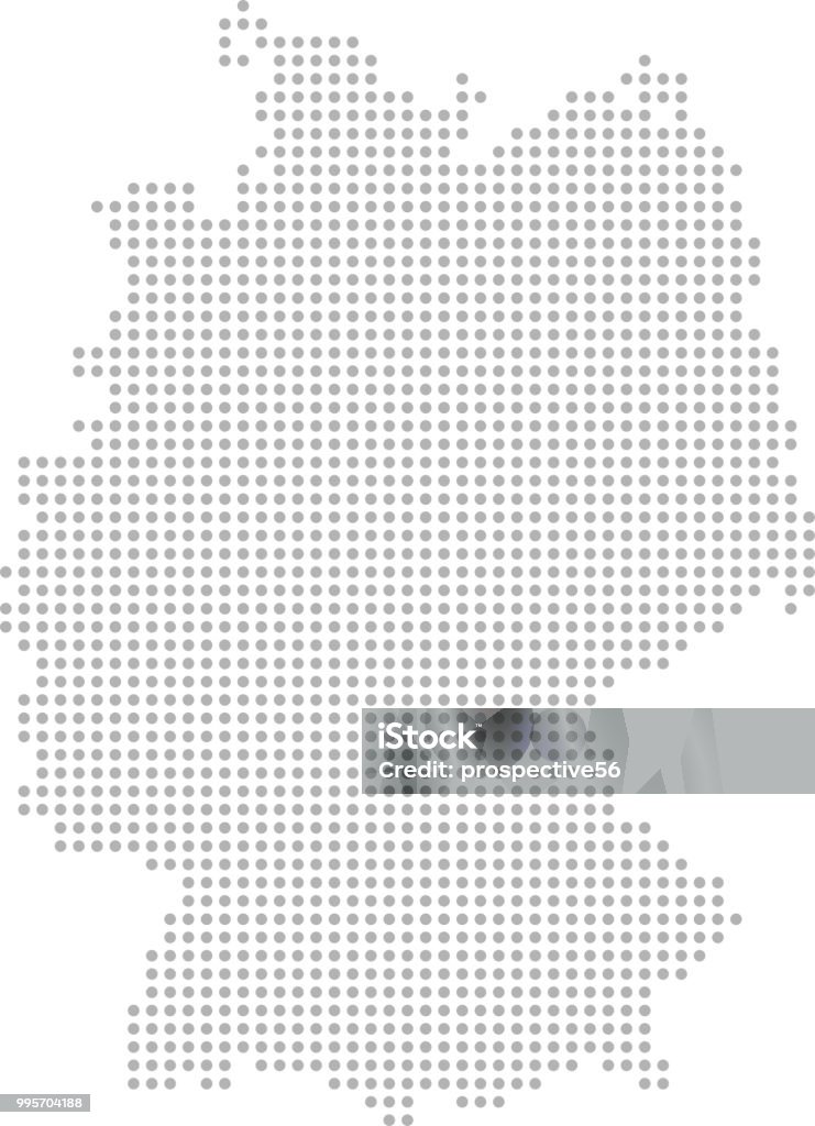 Map Germany Pointed Germany Map Dots Vector Outline Dotted Map Point Patterns Map Faded ...