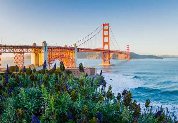 Photo of Golden Gate Bridge San Francisco Sunset