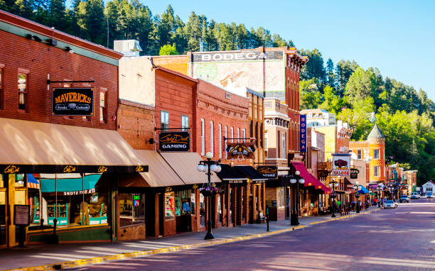 Deadwood, South Dakota Historic Main Street.
Deadwood, South Dakota, USA small town stock pictures, royalty-free photos & images