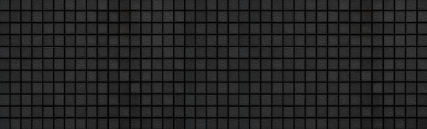 istock Panorama of Black mosaic pattern and seamless background 995742196