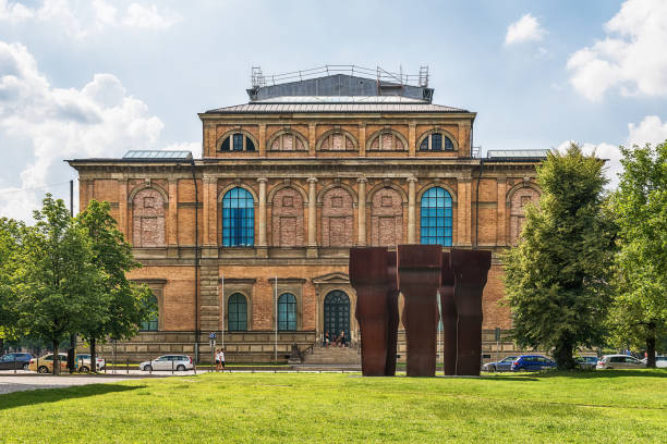 Building of Alte Pinakothek (Art Museum), Old Master paintings museum in Kunstareal, Munich. Munich, Germany June 09, 2018: Building of Alte Pinakothek (Art Museum), Old Master paintings museum in Kunstareal, Munich. alte algarve stock pictures, royalty-free photos & images