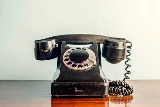 istock Vintage black telephone 995746286