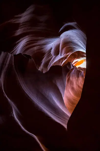Photo of Shaped like a heart: Water erosion channels in Antelope Canyon