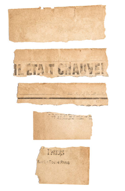 istock Newspaper pieces Paper strips Grungy pages 995786930