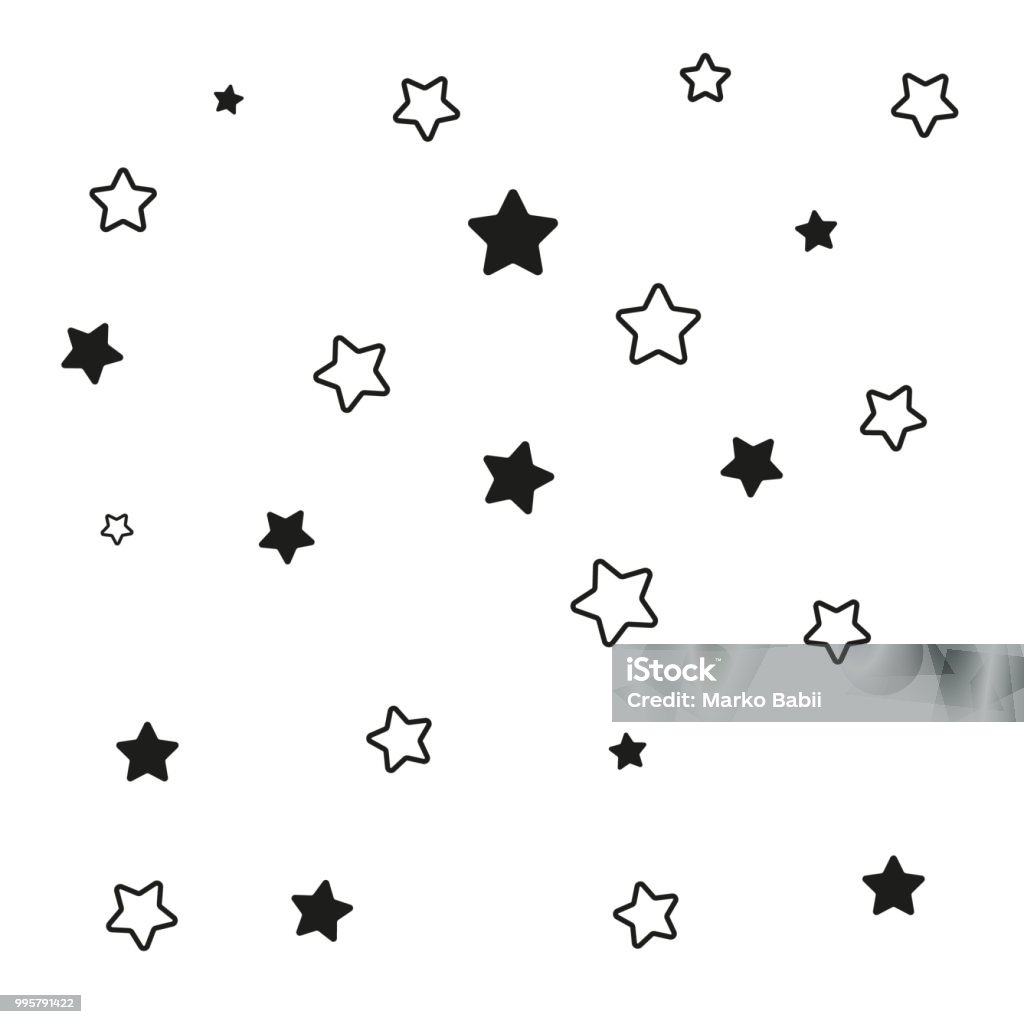 Étoiles. Vecteur de fond - clipart vectoriel de Étoile libre de droits