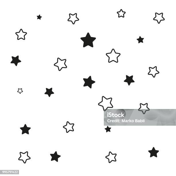 Étoiles Vecteur De Fond Vecteurs libres de droits et plus d'images vectorielles de Étoile - Étoile, Forme étoilée, Motif