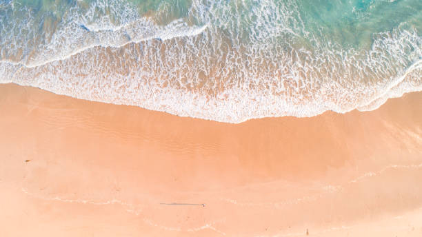 istock Aerial View of Waves and Beach Landscape 995803488