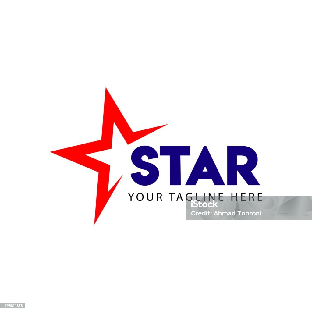 Logo étoile vecteur modèle Design Illustration - clipart vectoriel de Forme étoilée libre de droits
