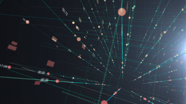 illustration of grid Futuristic computer digital Abstract  background for Science and technology