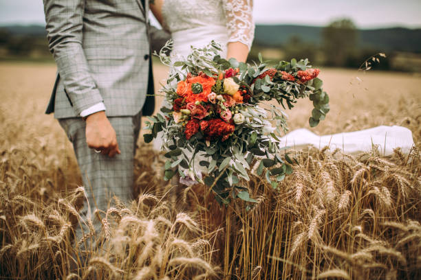 istock Married Couple On Wheat Field 995869014