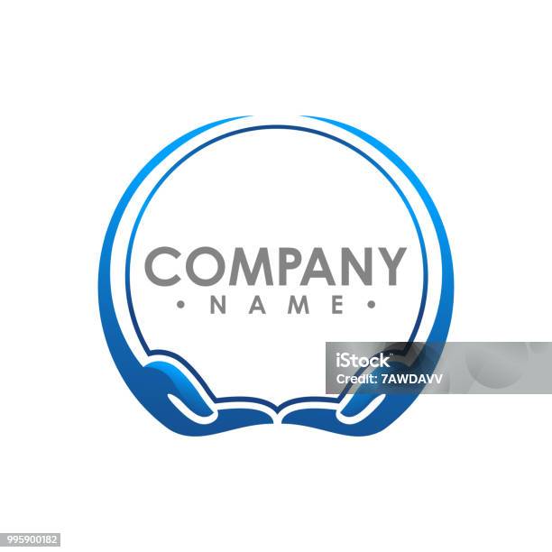 3d Circle Abstract Hands Shape Vector Technology Logo Hands Vector Hand ...