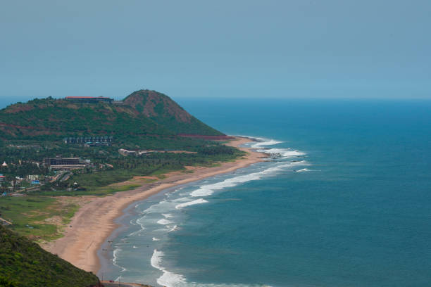 view on ocean coast. Beautiful shores of the Indian ocean