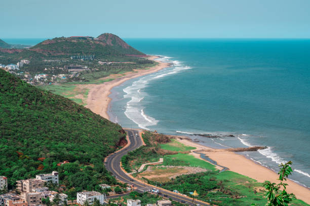 istock A Beautiful Beach view along Highway and a small town 995903492