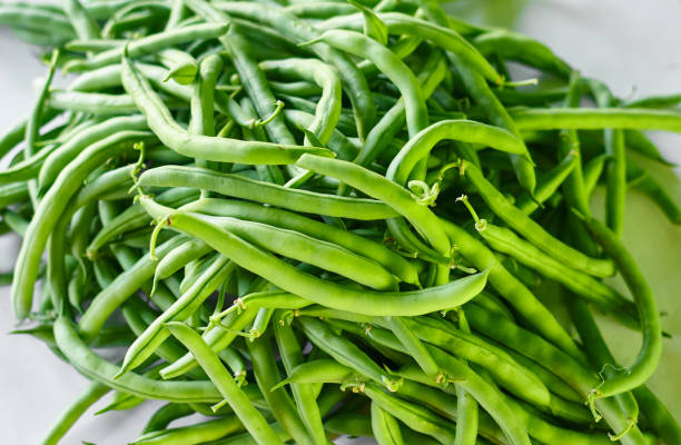 istock Green beans, natural fresh product on white background 995921708
