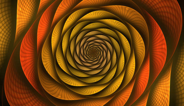 istock Computer-generated image technology style design reminiscent of a futuristic flower 995966456