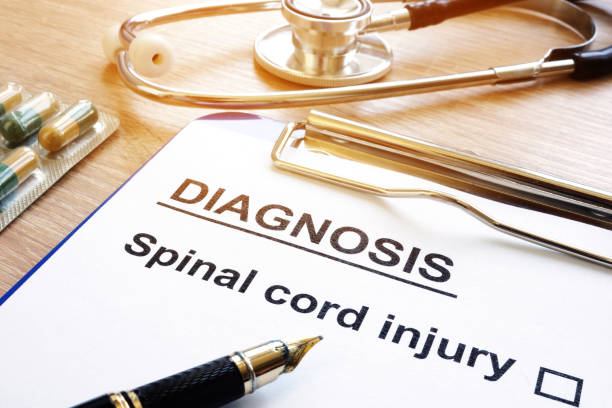 istock Diagnosis form with Spinal cord injury. 995967512