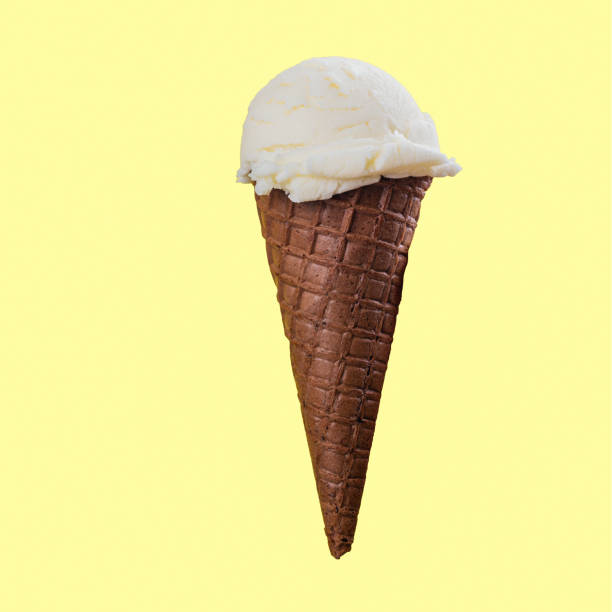 istock Vanilla ice cream in waffle cone 995967570