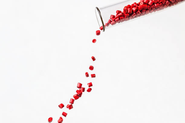 istock Polymeric dye. Plastic pellets. Colorant for plastics. Pigment in the granules. Polymer beads 995987972