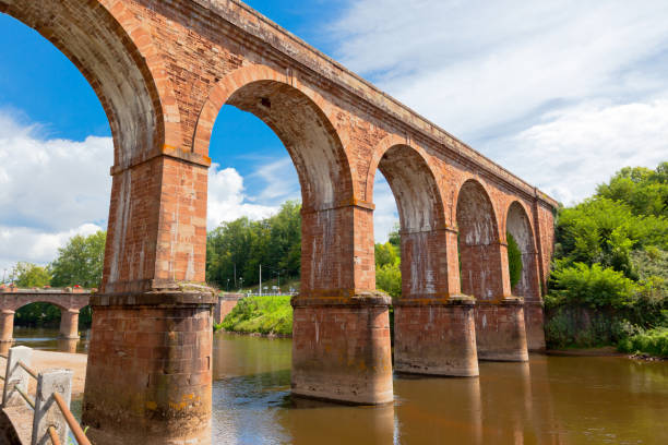 istock Huge train bridge in France 996000686