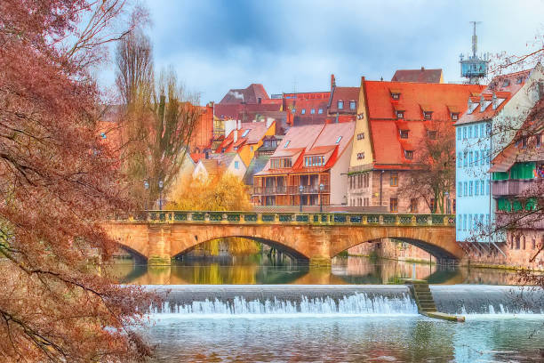 istock Old buildings and bridge. Nuremberg, Germany 996001600