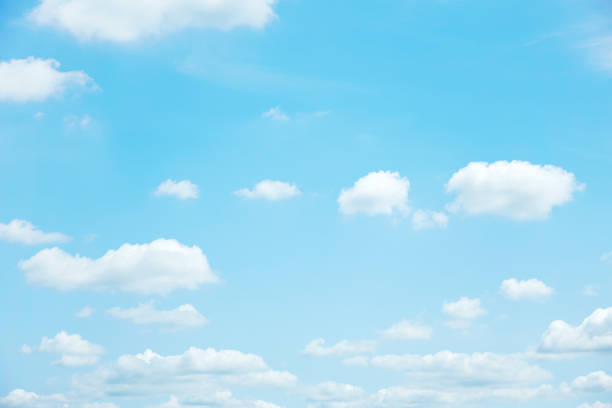澄んだ空の風景 - cloud cloudscape sky blue ストックフォトと画像