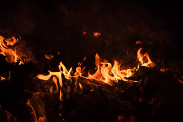 istock Flames of bonfire at night 996026102